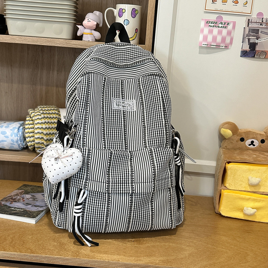 Stylish Striped Casual Backpack Kalsten