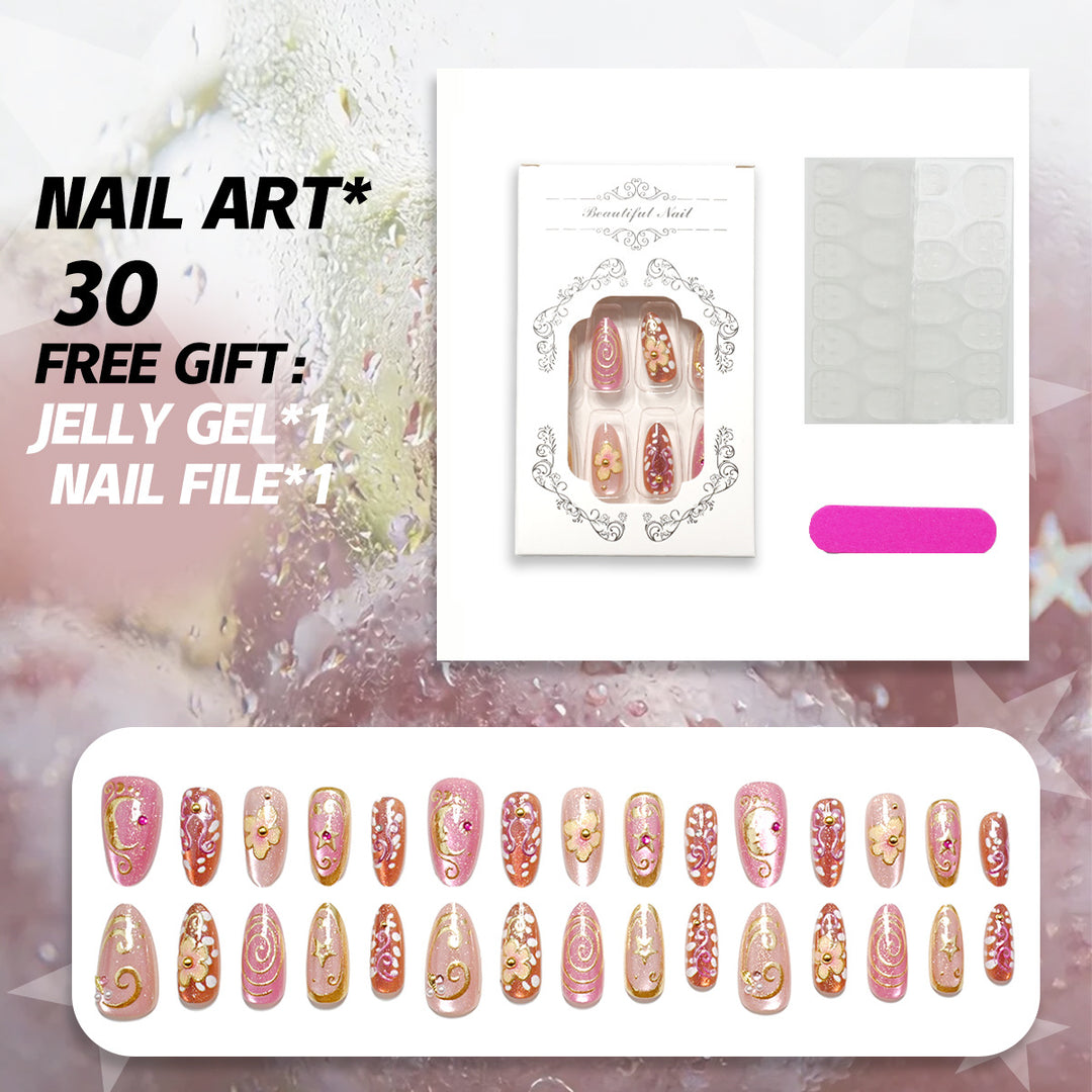 Decorative Press-On Nail Enhancement Set