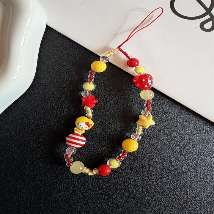 Playful Beaded Charm Phone Lanyard Kalsten 1790135330