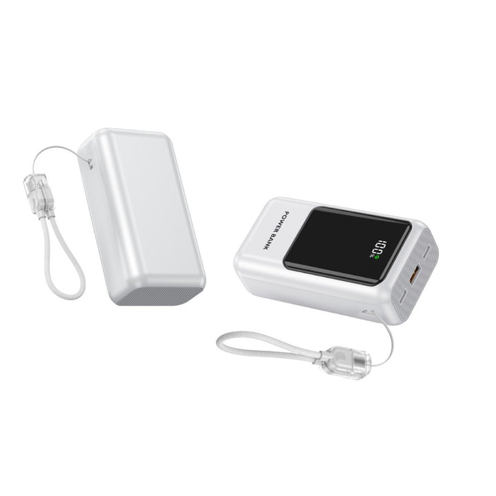 Portable power bank with digital charge indicator and compact design Kalsten