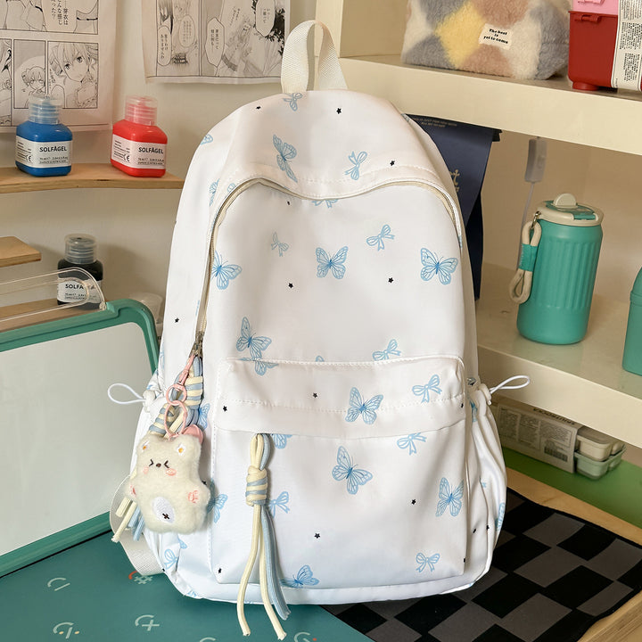 Charming Butterfly Print Casual Backpack Kalsten