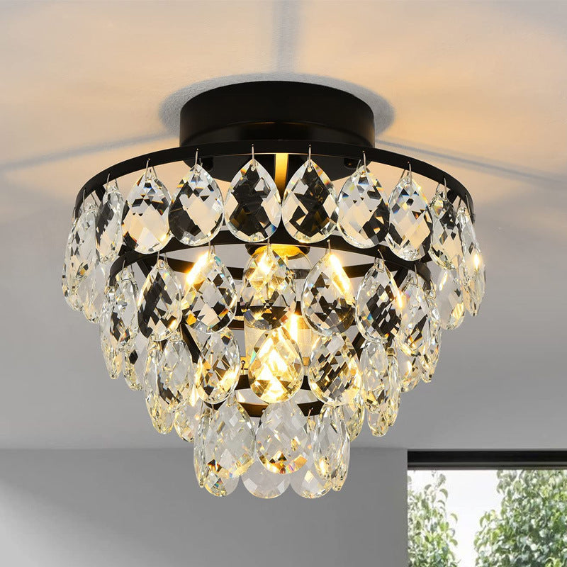 Elegant Crystal Teardrop Chandelier