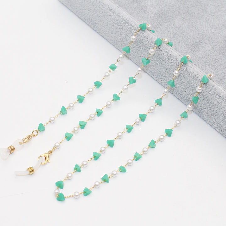 Stylish Pearl and Crystal Eyewear Chain Kalsten