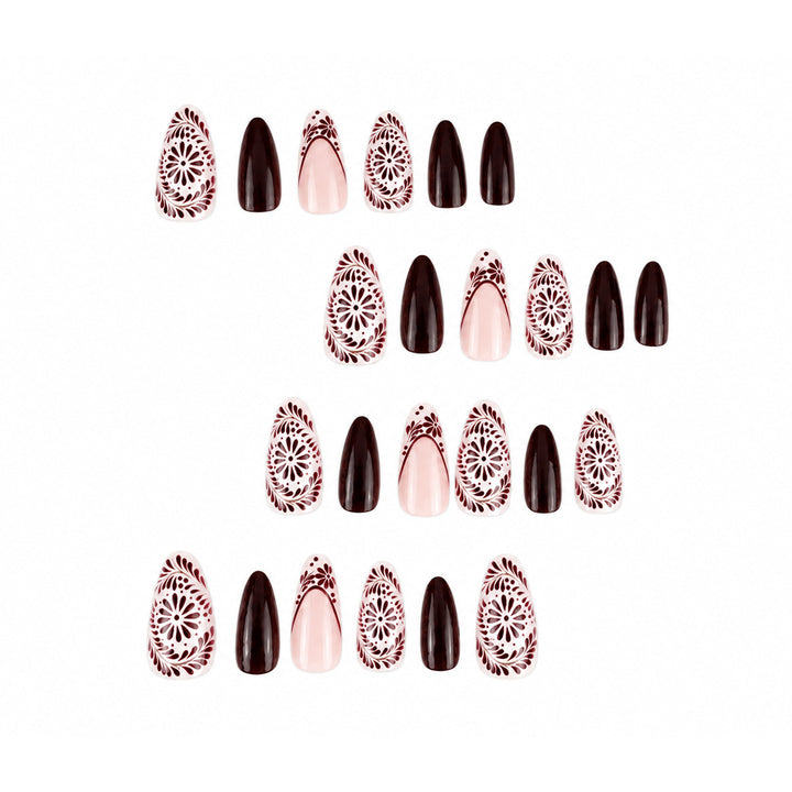Artistic Press-On Nail Design