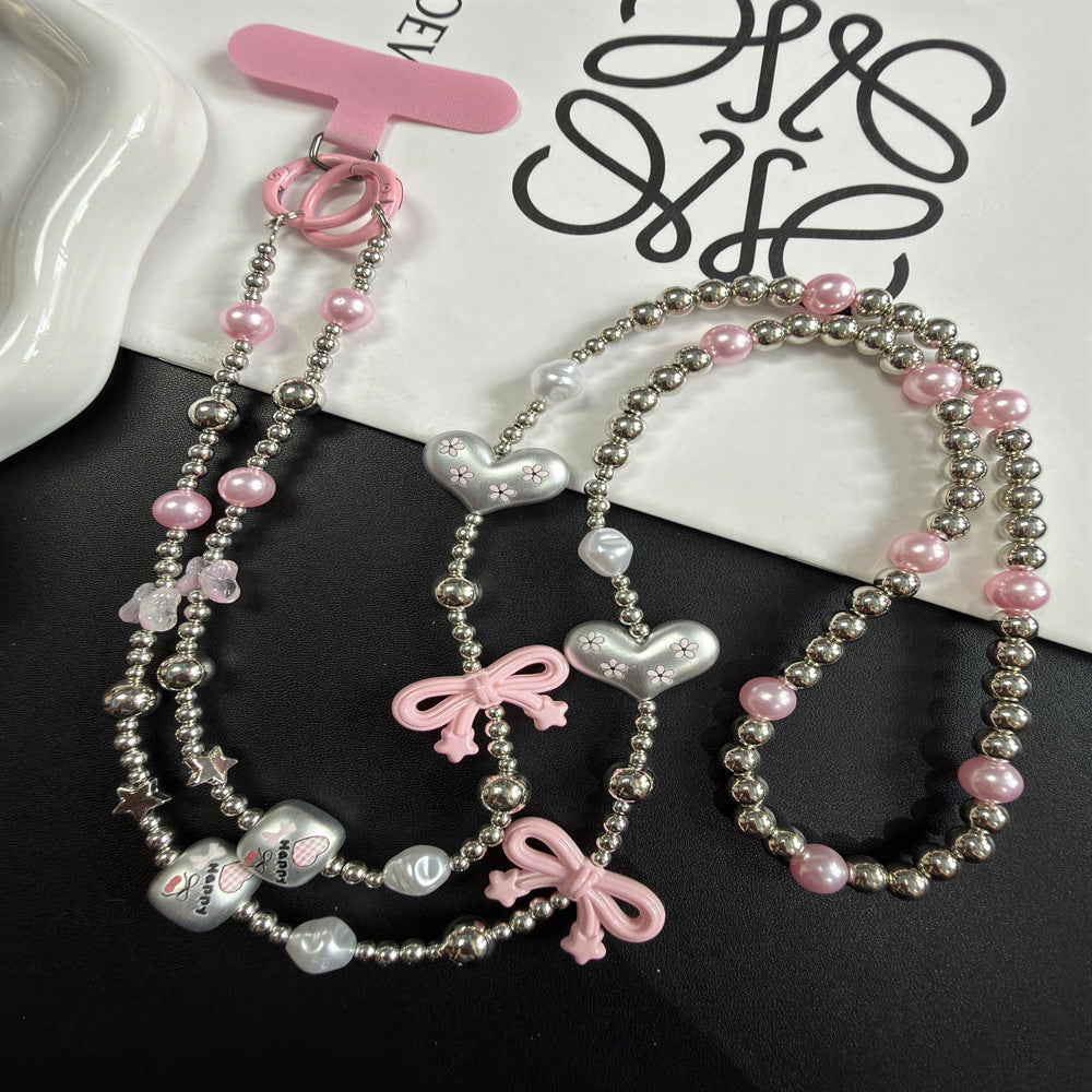 Multi-Strand Beaded Necklace with Charms Kalsten