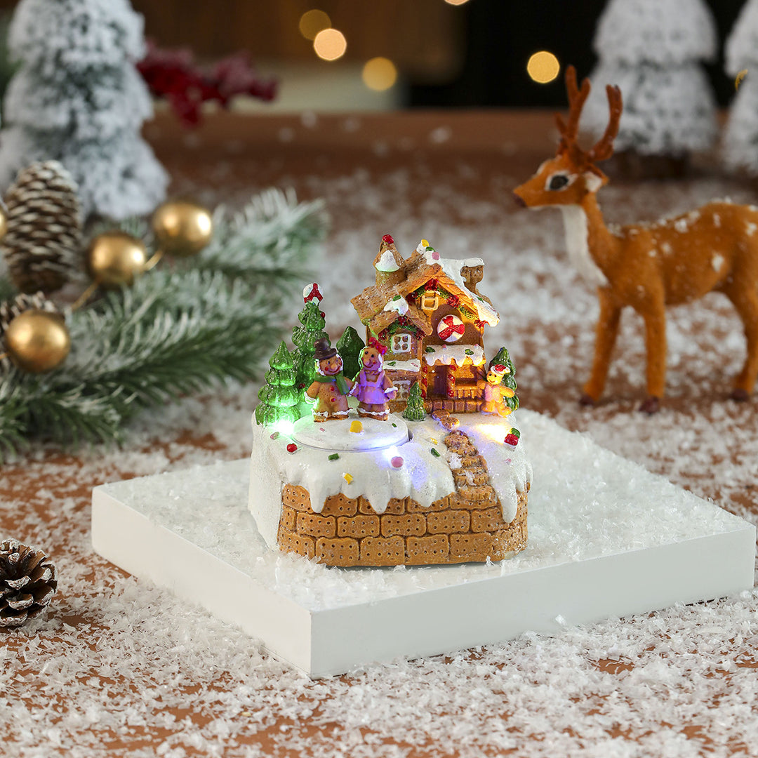 LED Illuminated Gingerbread House Decoration Kalsten