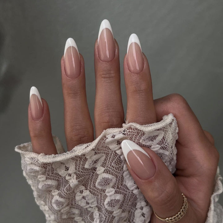 Elegant Coffin-Shaped Press-On Nails