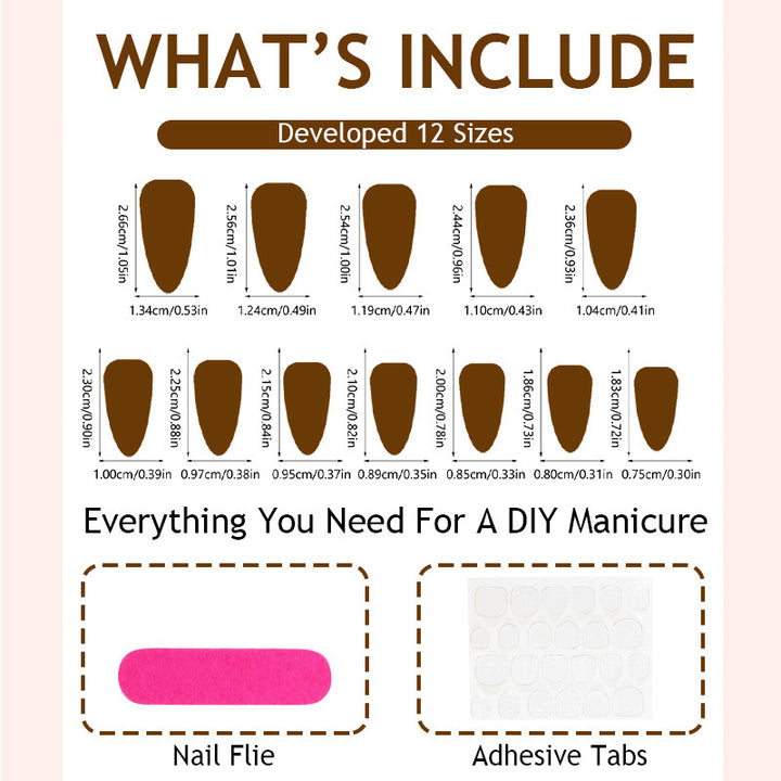 Artificial nail set with elegant bow and glitter accents Kalsten 1789119024