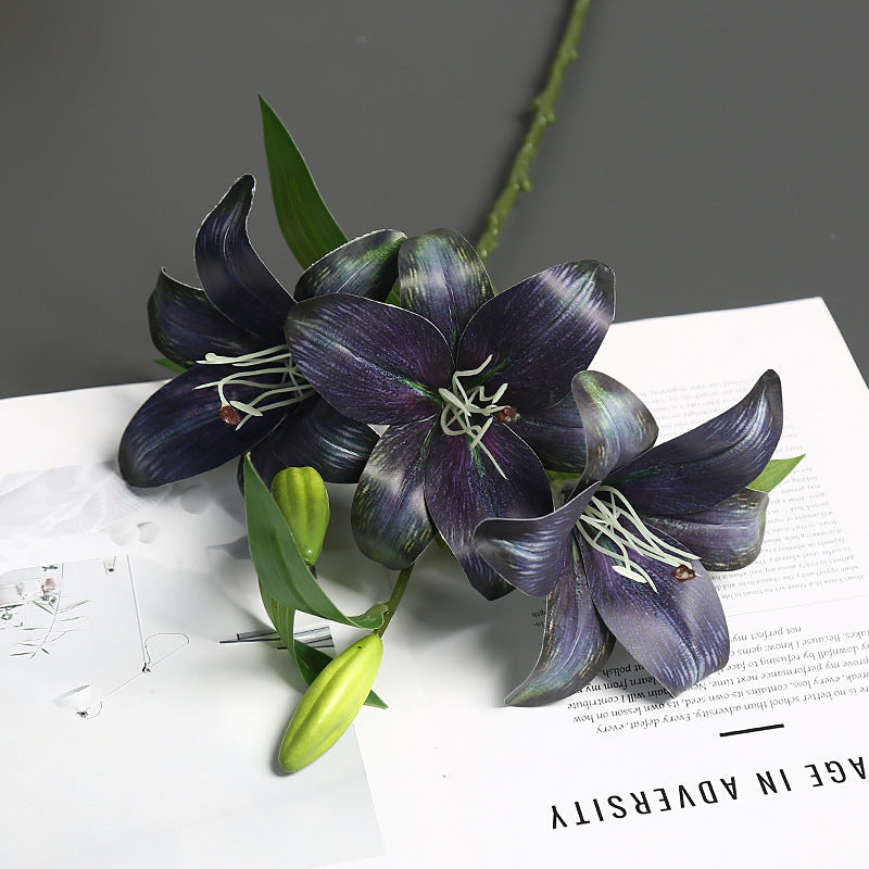 Lifelike Lily Stem Arrangement