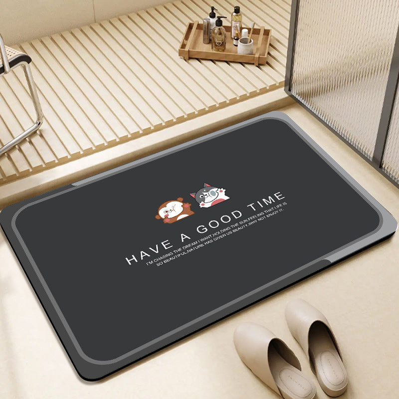 Cute Bunny-Themed Bathroom Mat Kalsten