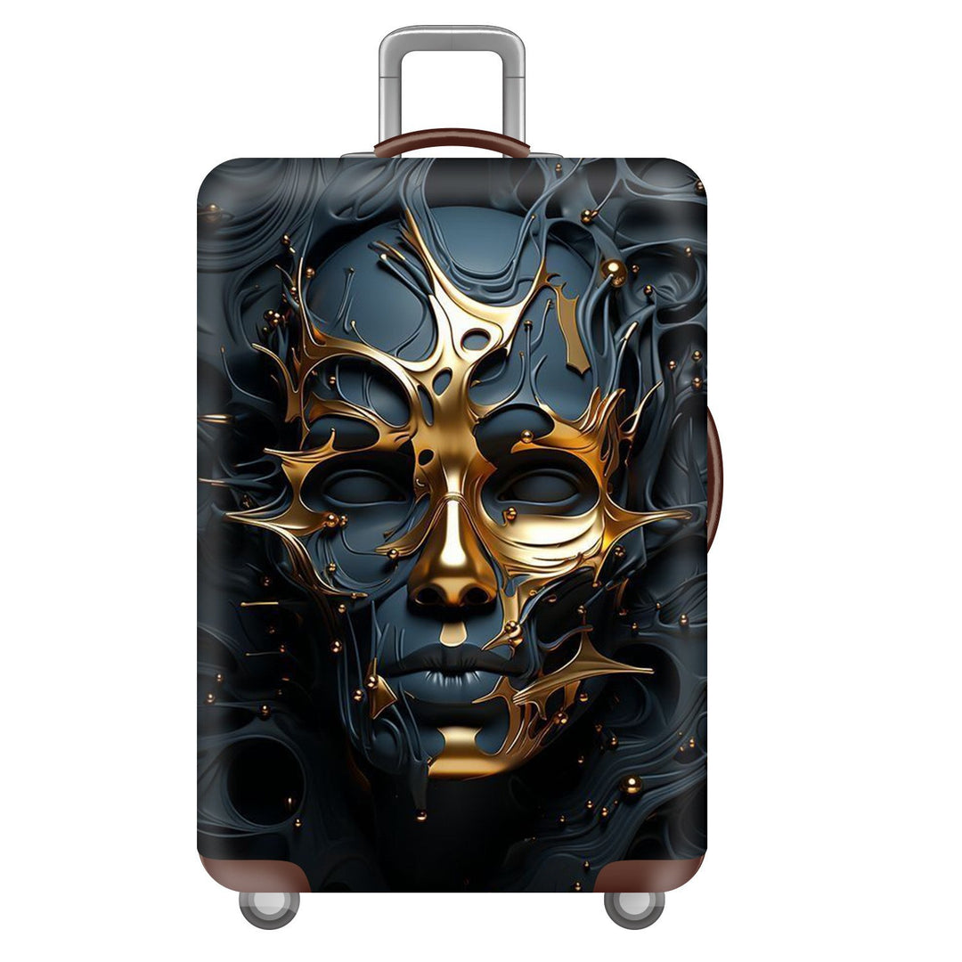 Unisex nan elastic suitcase cover with three-dimensional honeycomb pattern, shock-absorbing stretch protection cover for trolley with zipper Kalsten