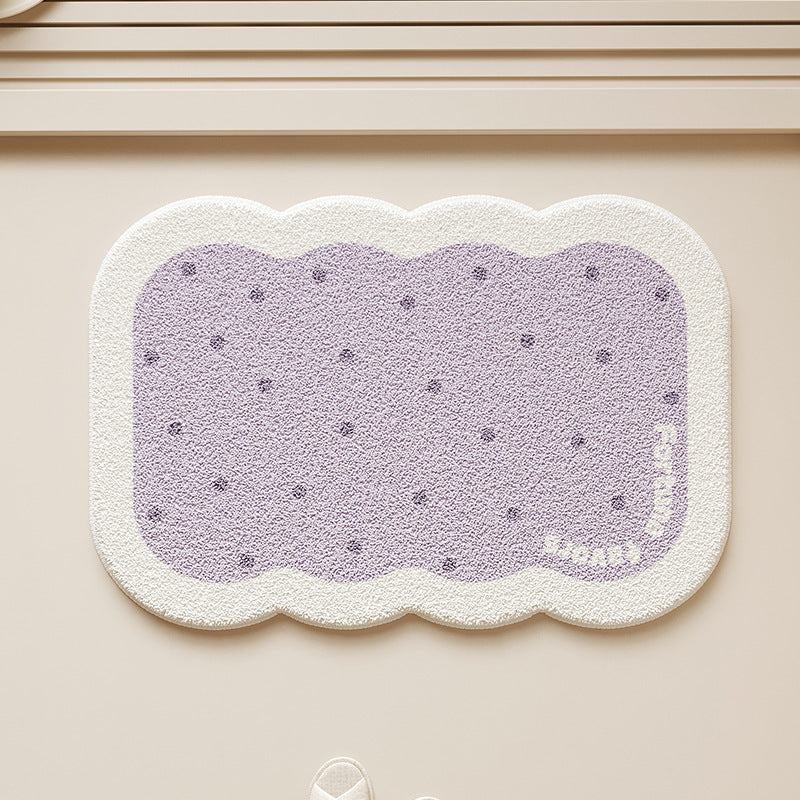 Cute Biscuit-Shaped Bath Mat
