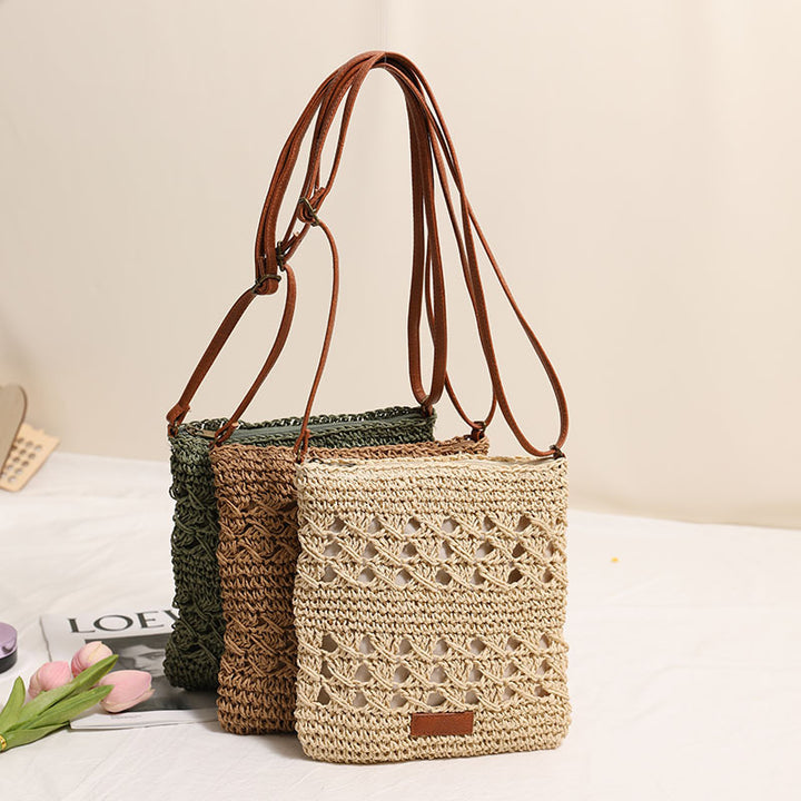 Hand-knotted shoulder bag in elegant design Kalsten
