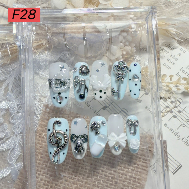Decorative Press-On Nail Art Set 1790731572