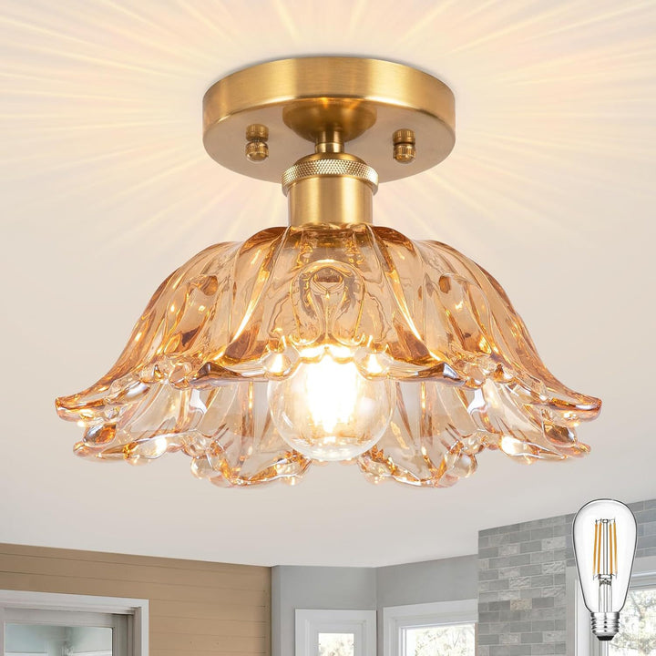 Elegant Glass Ceiling Light