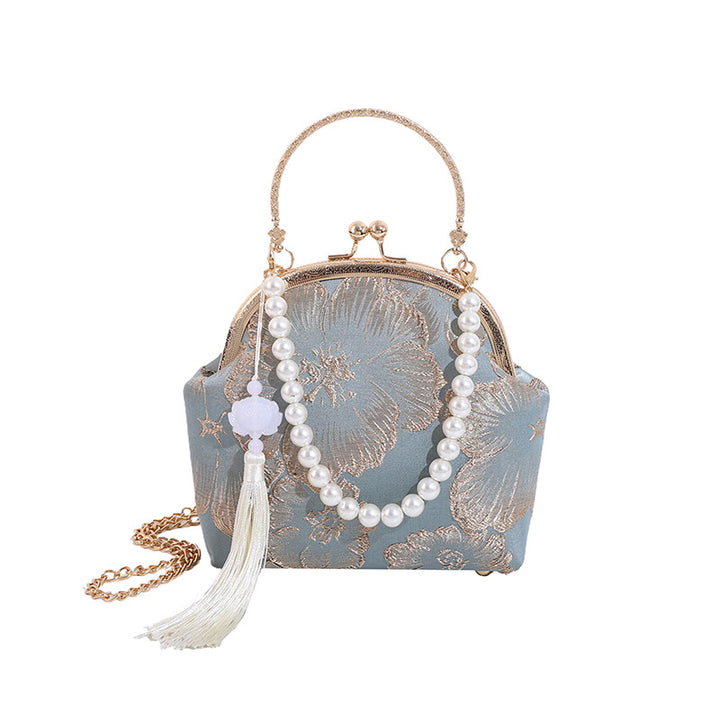 Vintage Floral Clutch Purse