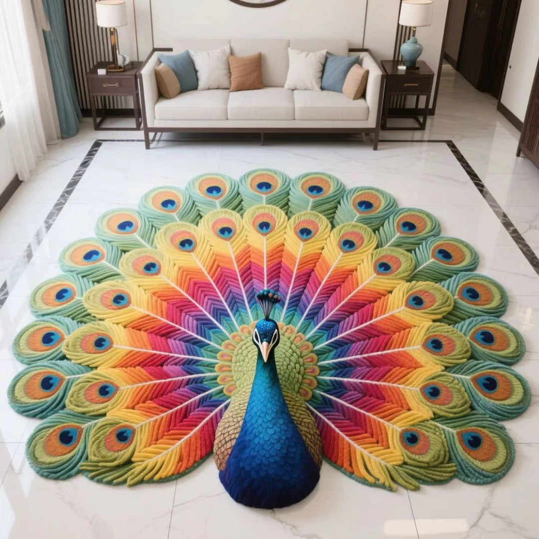 Floral Pattern Plush Area Rug