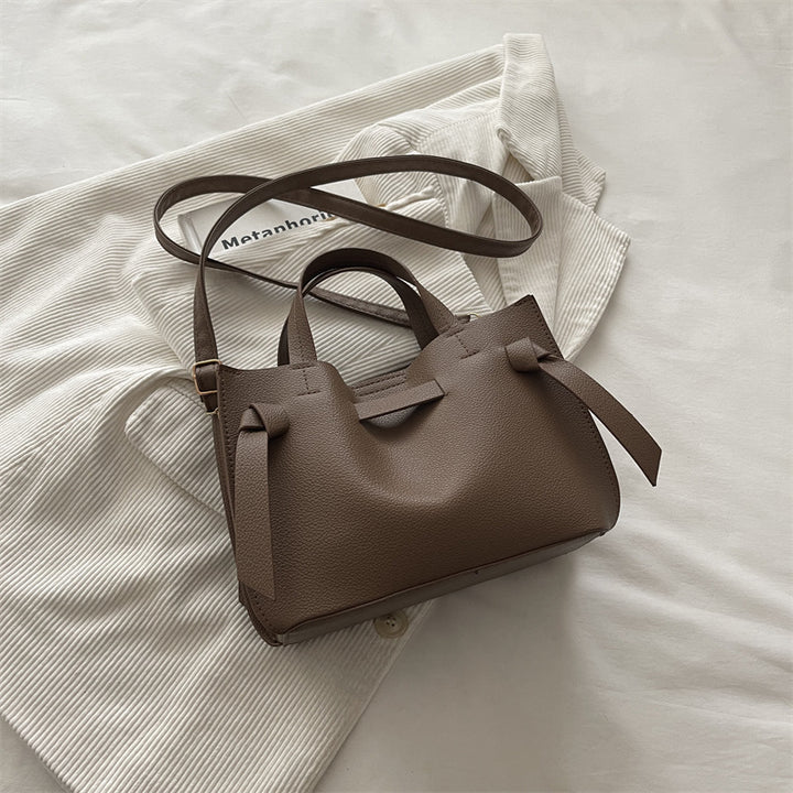 Structured Leather Crossbody Bag