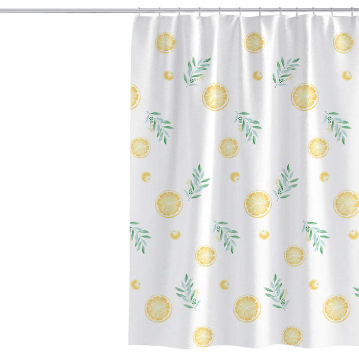 Women's Vibrant Citrus Print Shower Curtain Kalsten