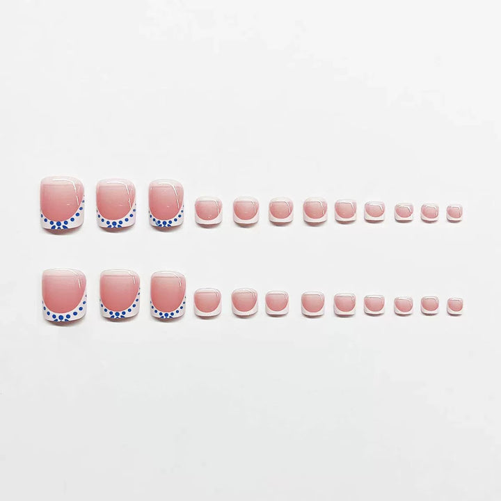 Artistic French Tip Nail Design Kalsten