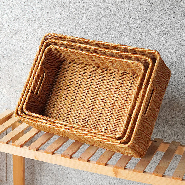 Handwoven Rectangular Storage Basket Kalsten