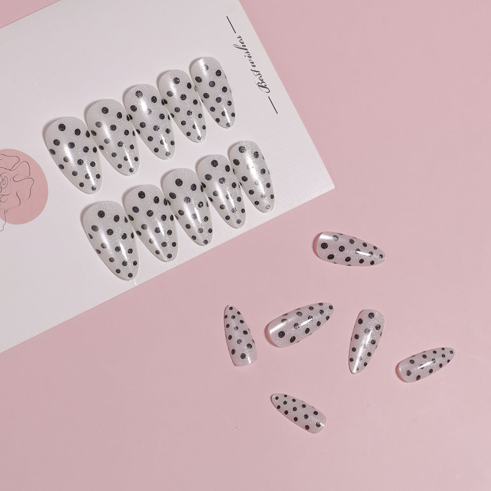 Artistic Polka Dot Press-On Nails Kalsten