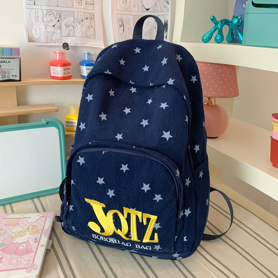 Stylish Star-Printed Backpack Kalsten