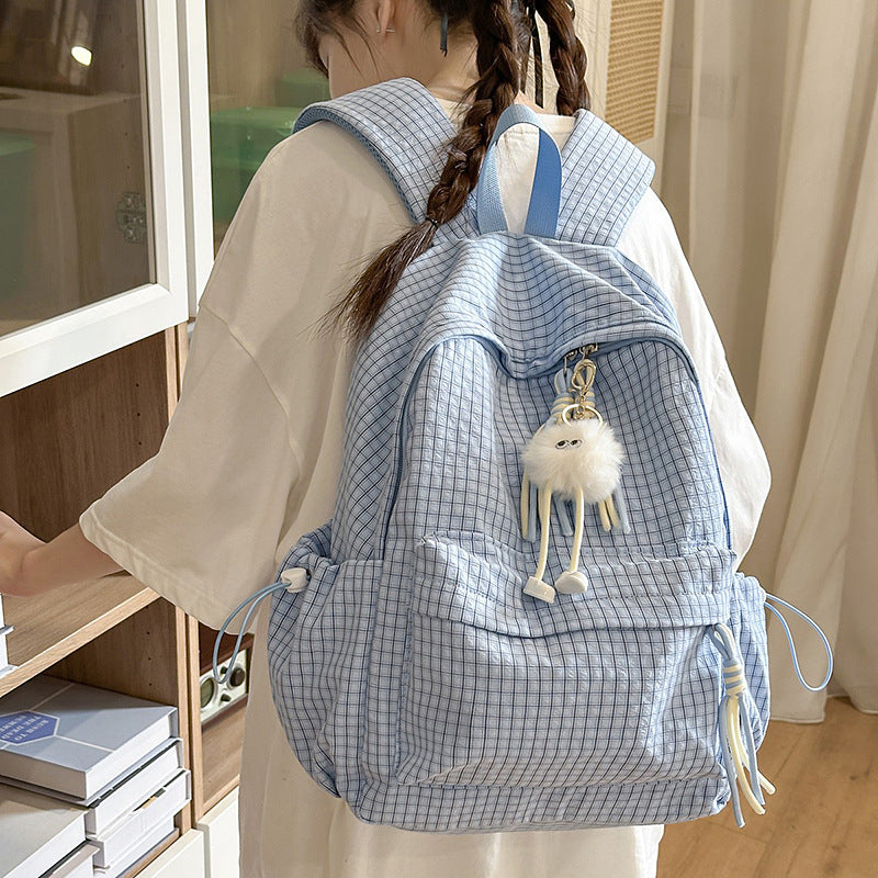 Textured Patterned Casual Backpack Kalsten
