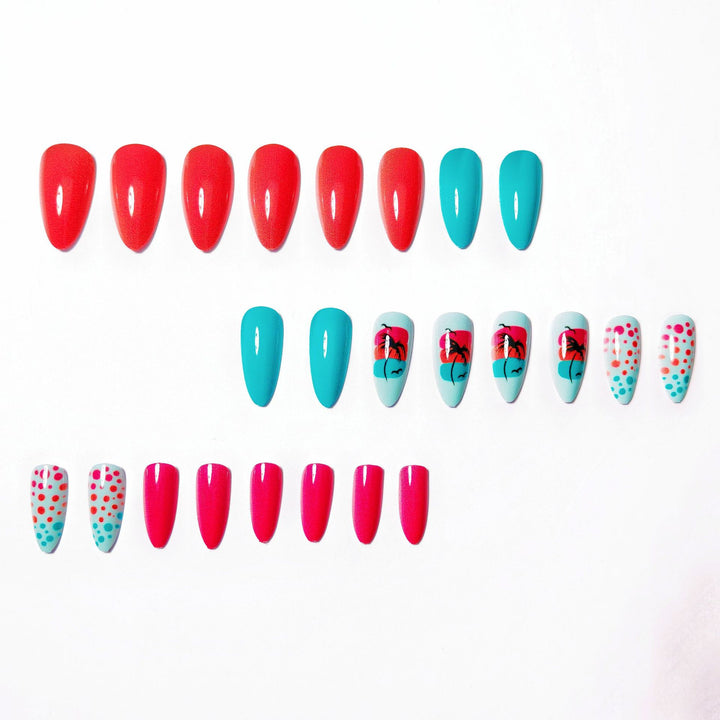 Tropical Island-Inspired Nail Art Kalsten