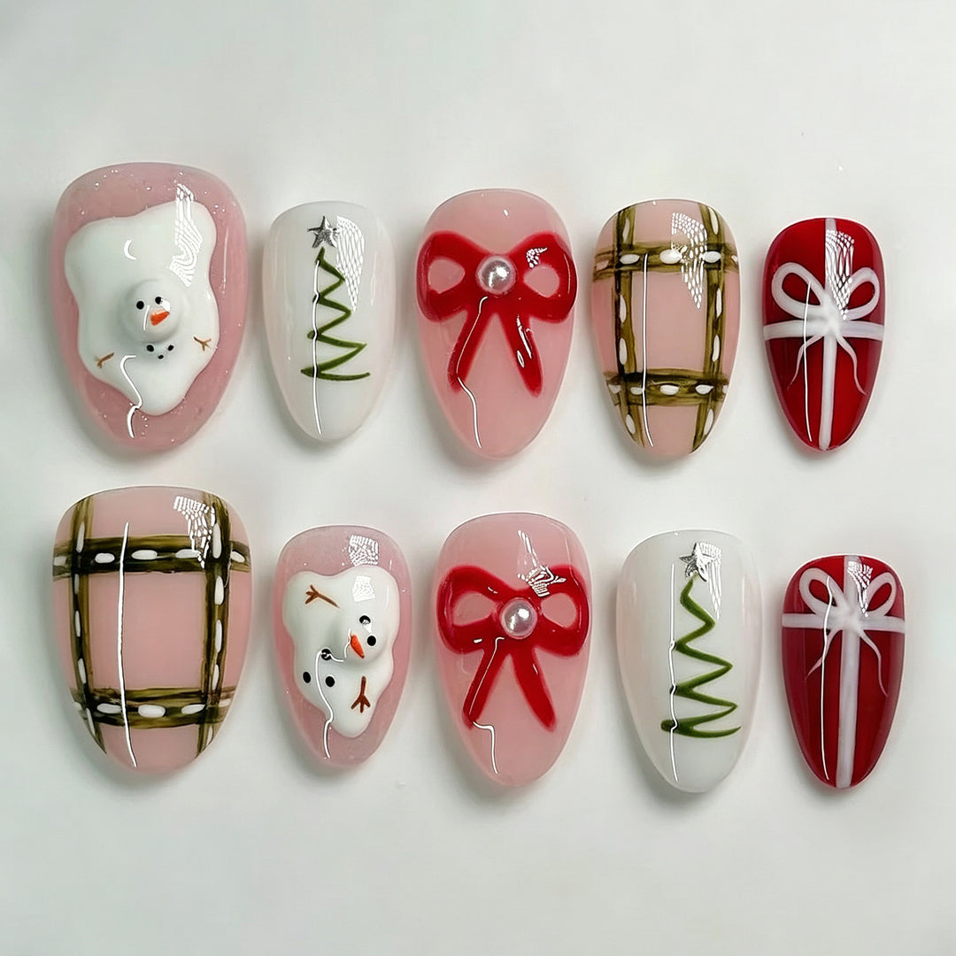 Festive Themed Press-On Nail Art Set Kalsten 1790636457