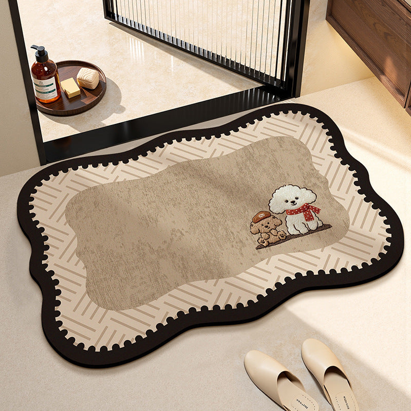 Cute Cat-Themed Kitchen Area Mat