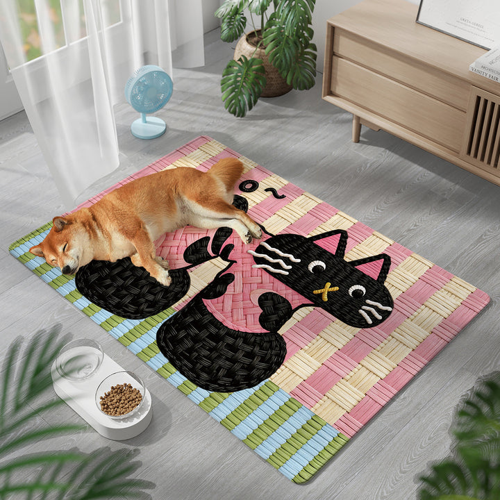 Playful Cat-Themed Pet Comfort Mat Kalsten