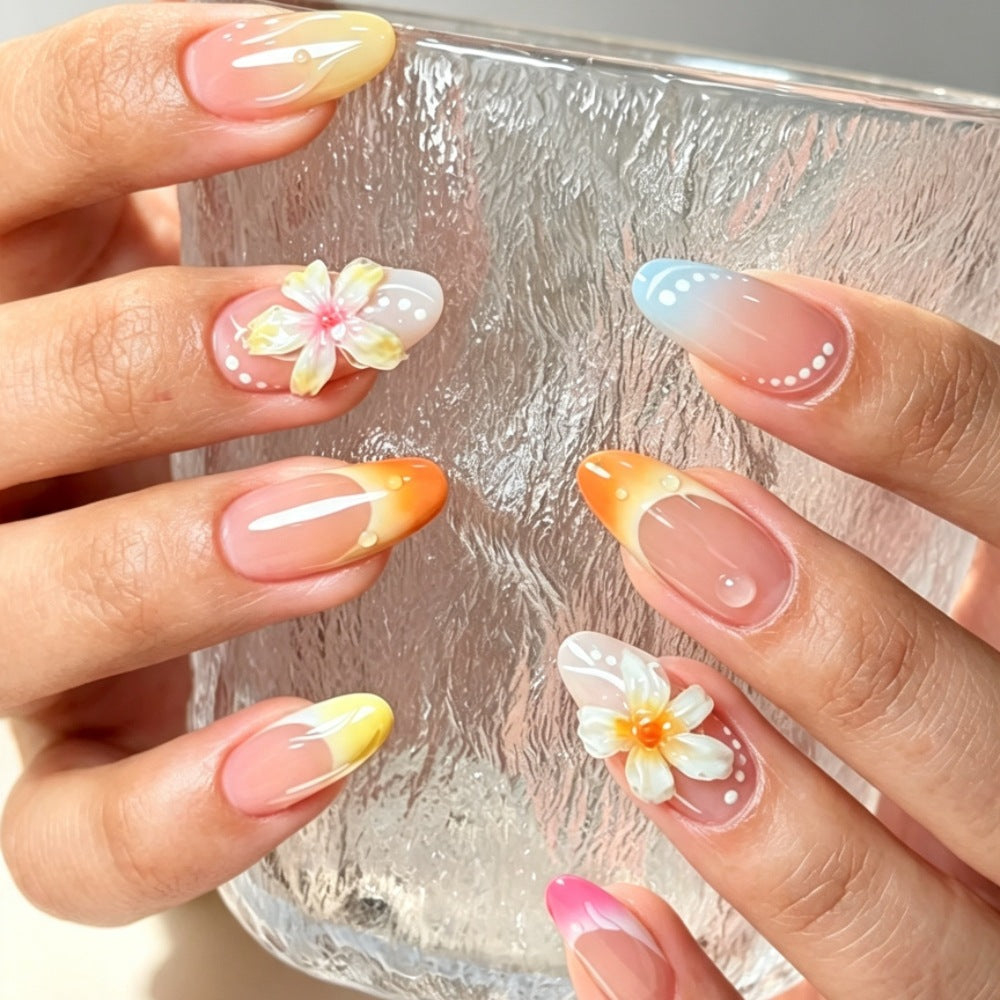 Floral Design Press-On Nails