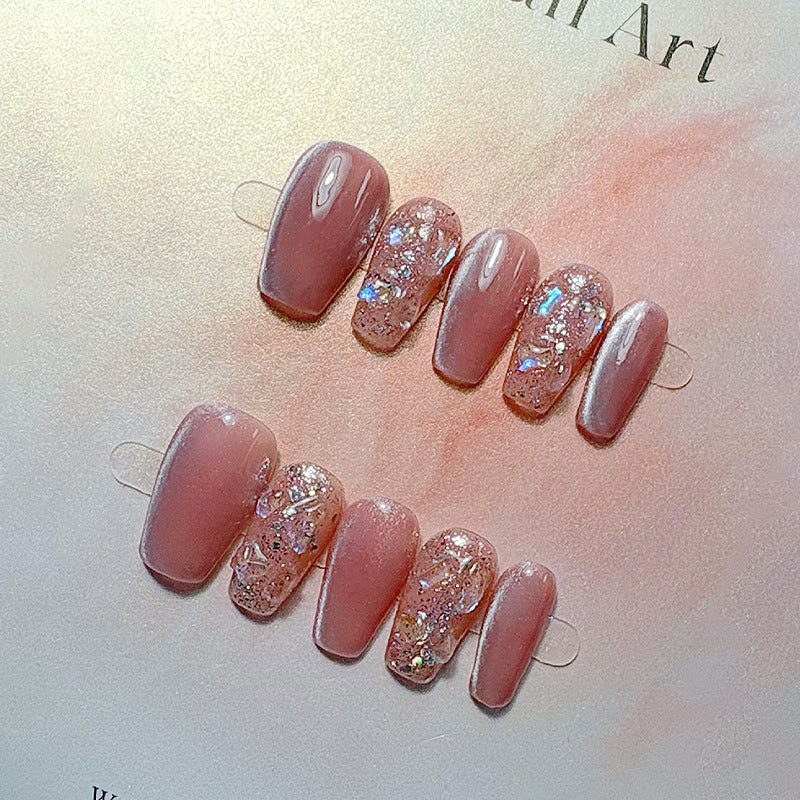 Classic French Tip Press-On Nail Set Kalsten