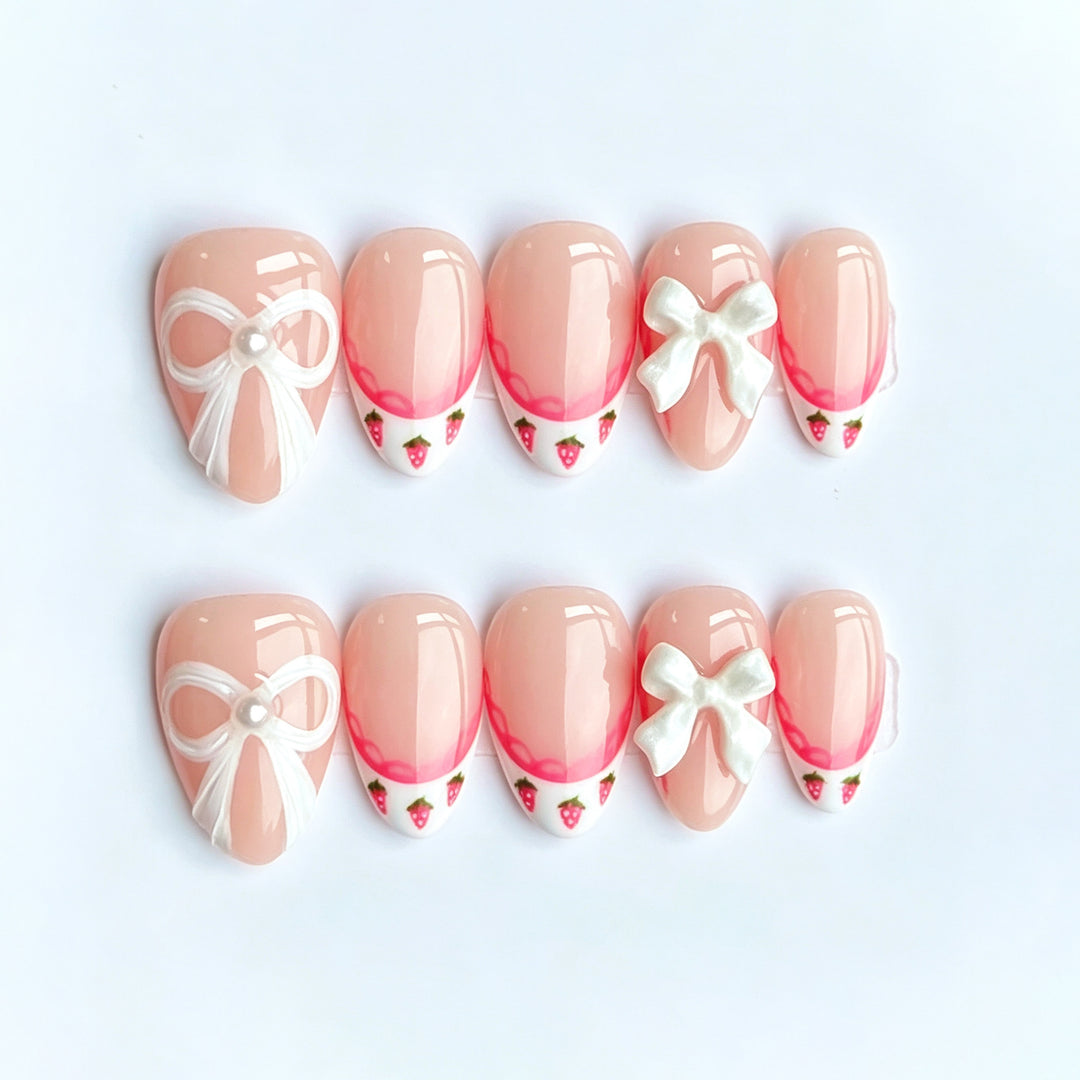 Manual Decorative Press-On Nail Art Set