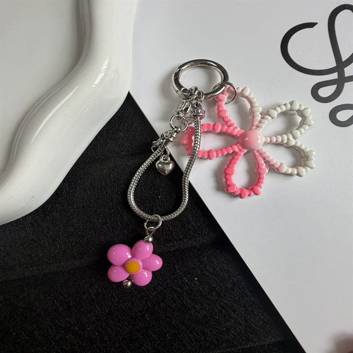 Decorative Flower Charm Keychain Kalsten