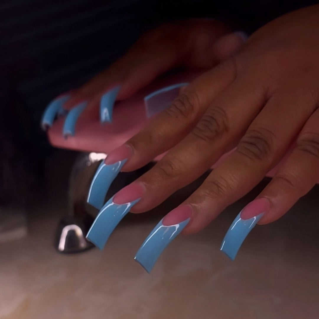 Glossy Long Stiletto Press-On Nails Kalsten