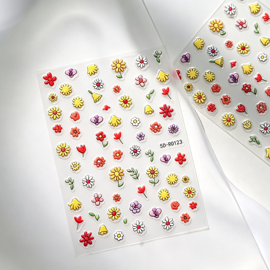 Decorative 3D Floral and Butterfly Nail Art Charms