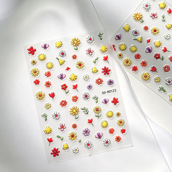 Decorative 3D Floral and Butterfly Nail Art Charms