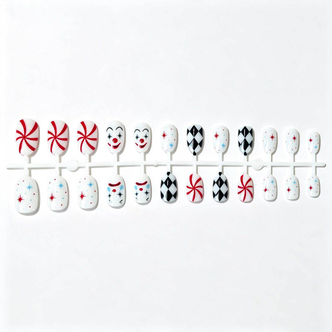 Artistic Playing Card Inspired Nail Art Set
