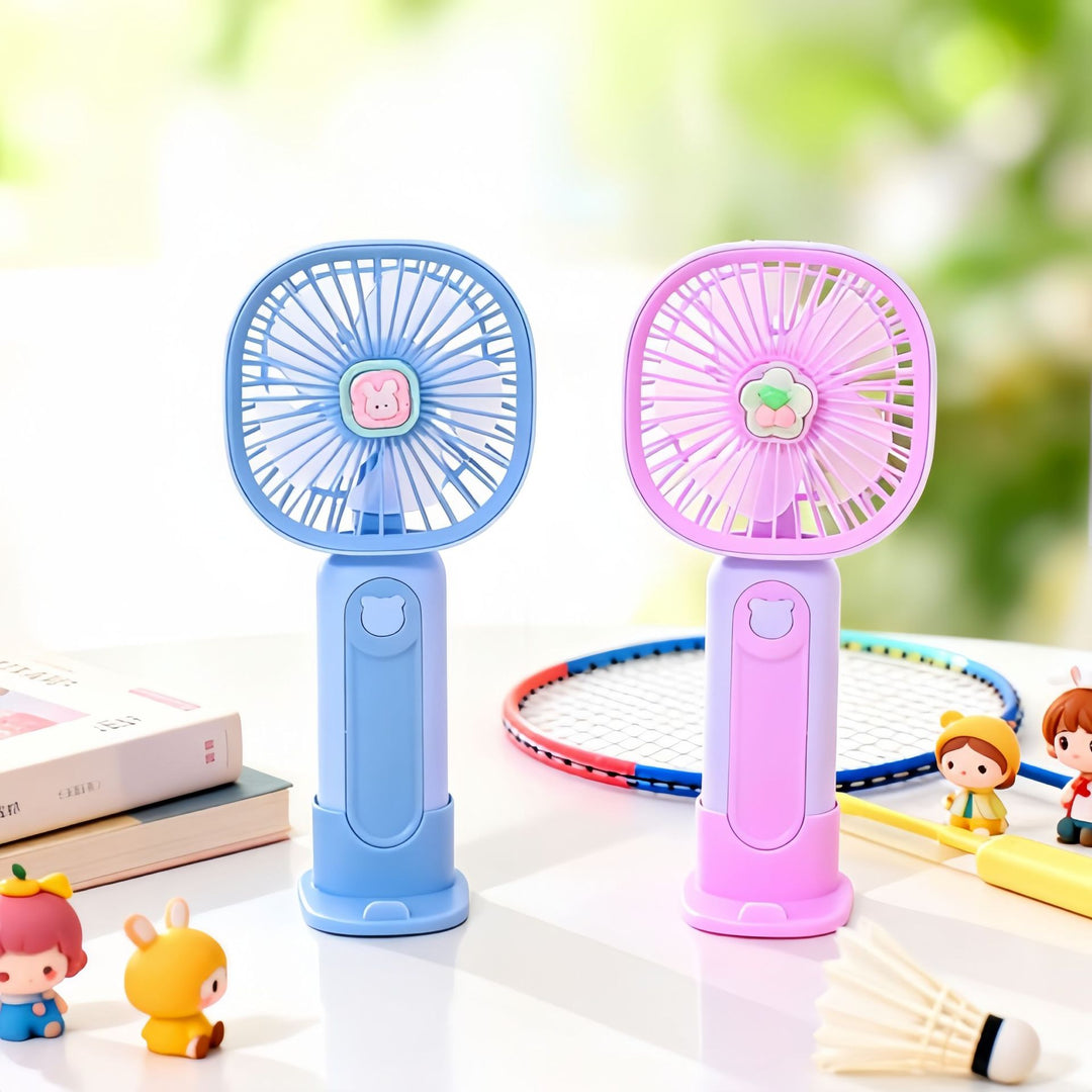 Women's portable hand fan with cute bear design Kalsten