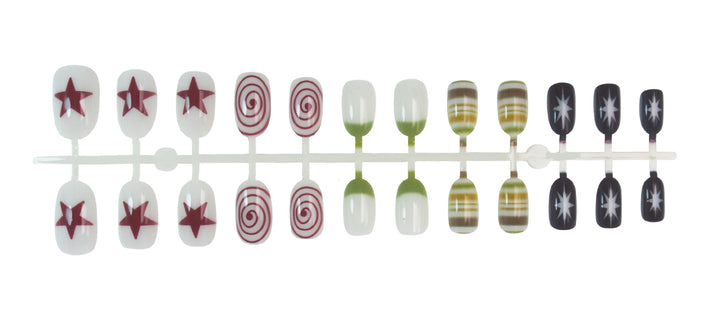 creative nail art set with modern geometric designs Kalsten