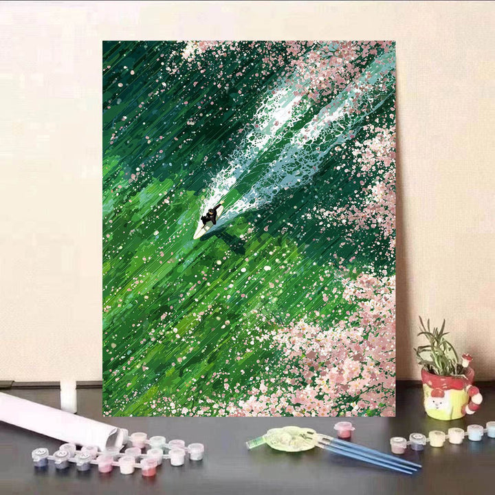 Dynamic Wave Art Canvas Print Kalsten