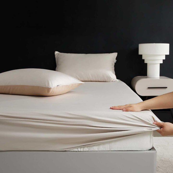 Reversible Premium Cotton Satin Bed Set with Silky Soft Finish