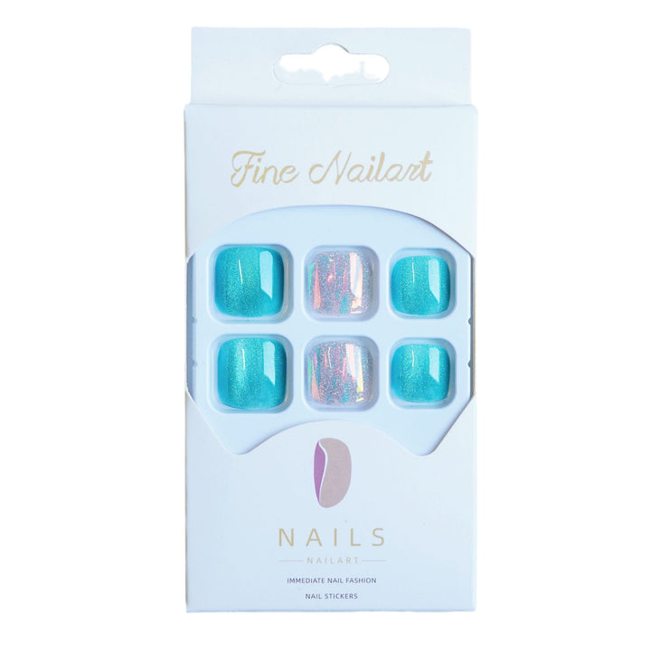 Glamorous Glittery Press-On Toenails