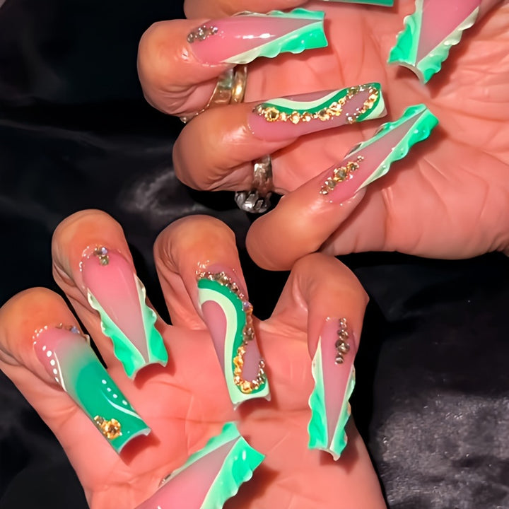 Luxury Embellished Press-On Nail Set Kalsten