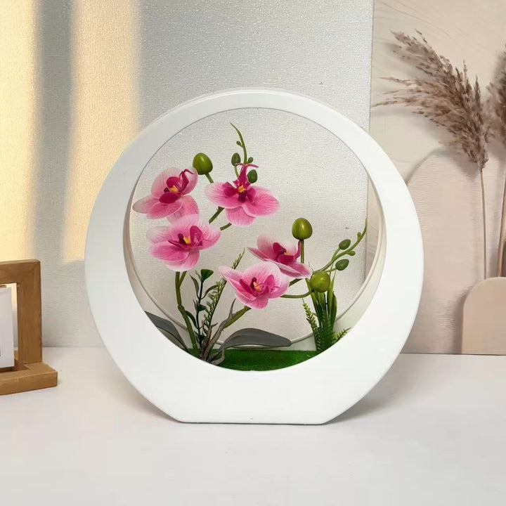 Artificial Orchid Flower Arrangement for Indoor Decor