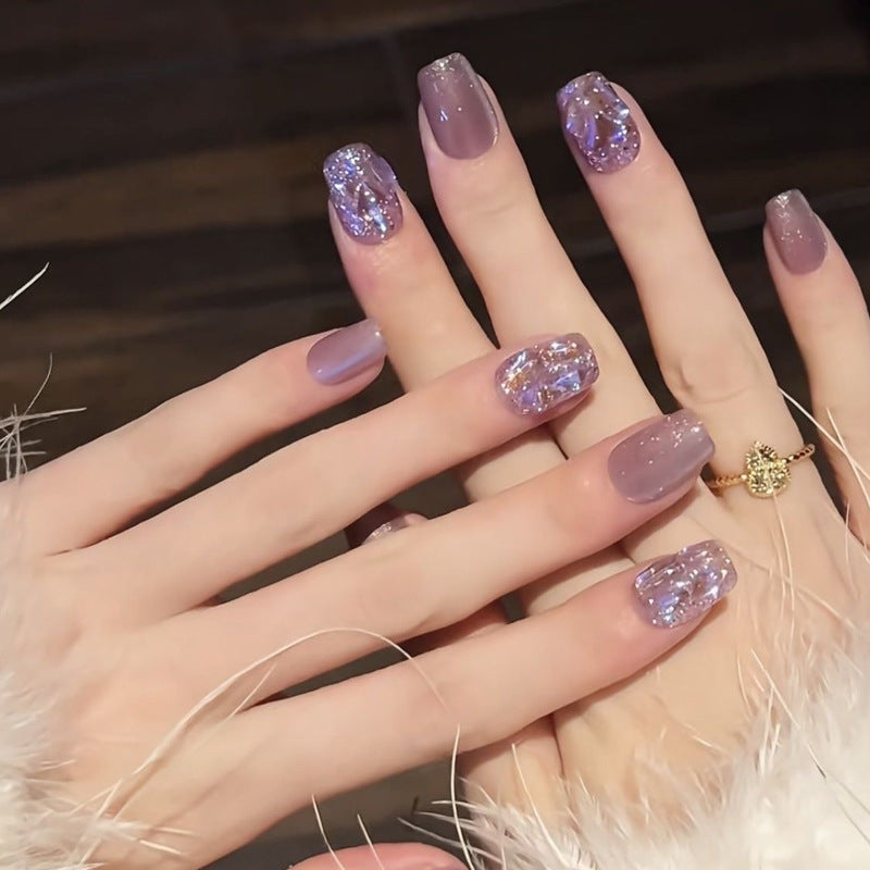 Sparkling Acrylic Press-On Nail Set Kalsten