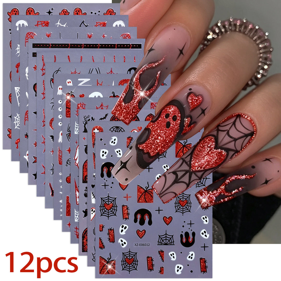 Halloween-Themed Nail Art Sticker Set  1791507032