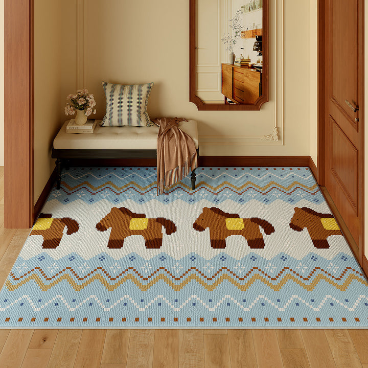 Whimsical Home-Themed Area Rug